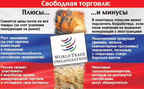Контрольная работа по теме Позитивные и негативные стороны присоединения России к ВТО